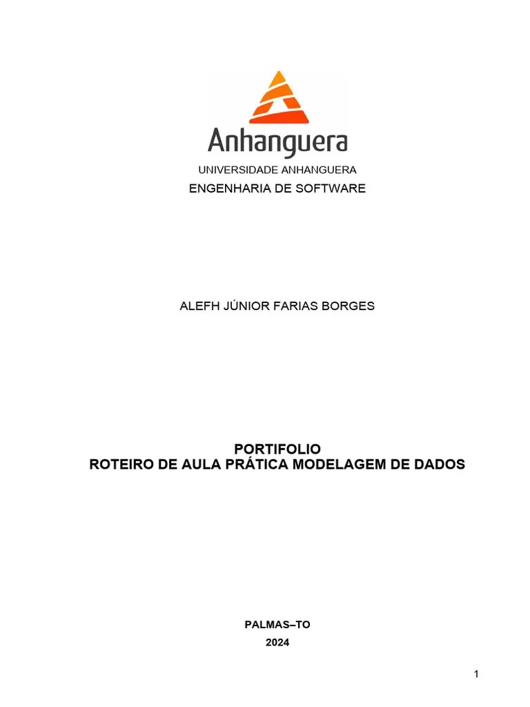 PORTFÓLIO - ROTEIRO DE AULA PRÁTICA - Alefh | Download Grátis PDF | Bancos De Dados | Empréstimos