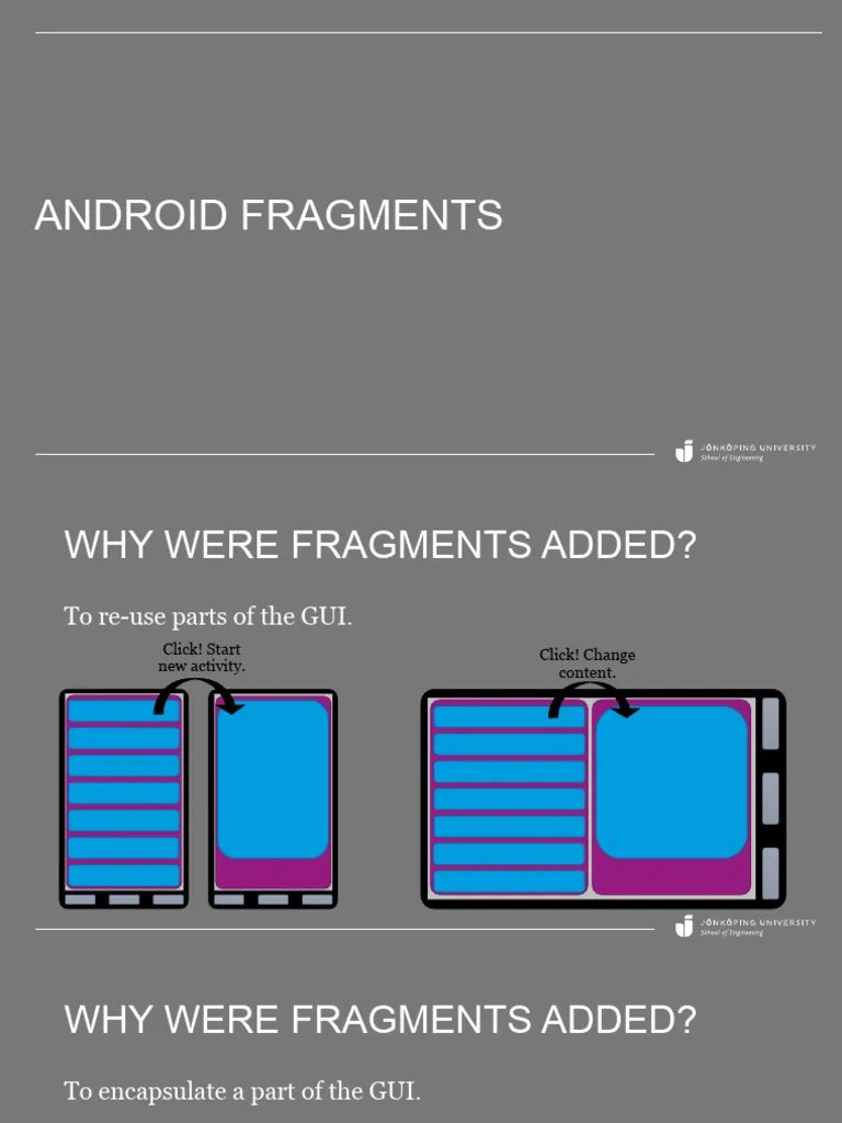 Android Fragments | PDF | Parameter (Computer Programming) | Computer Engineering