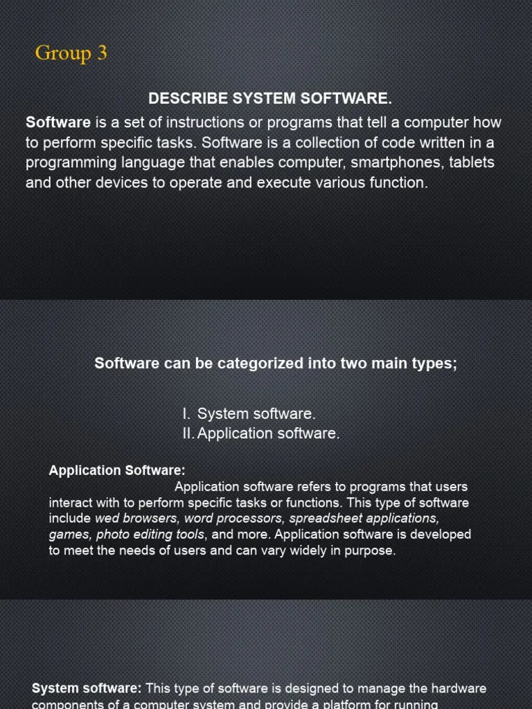Group 3 Archtecture Assignment | PDF | Operating System | Software