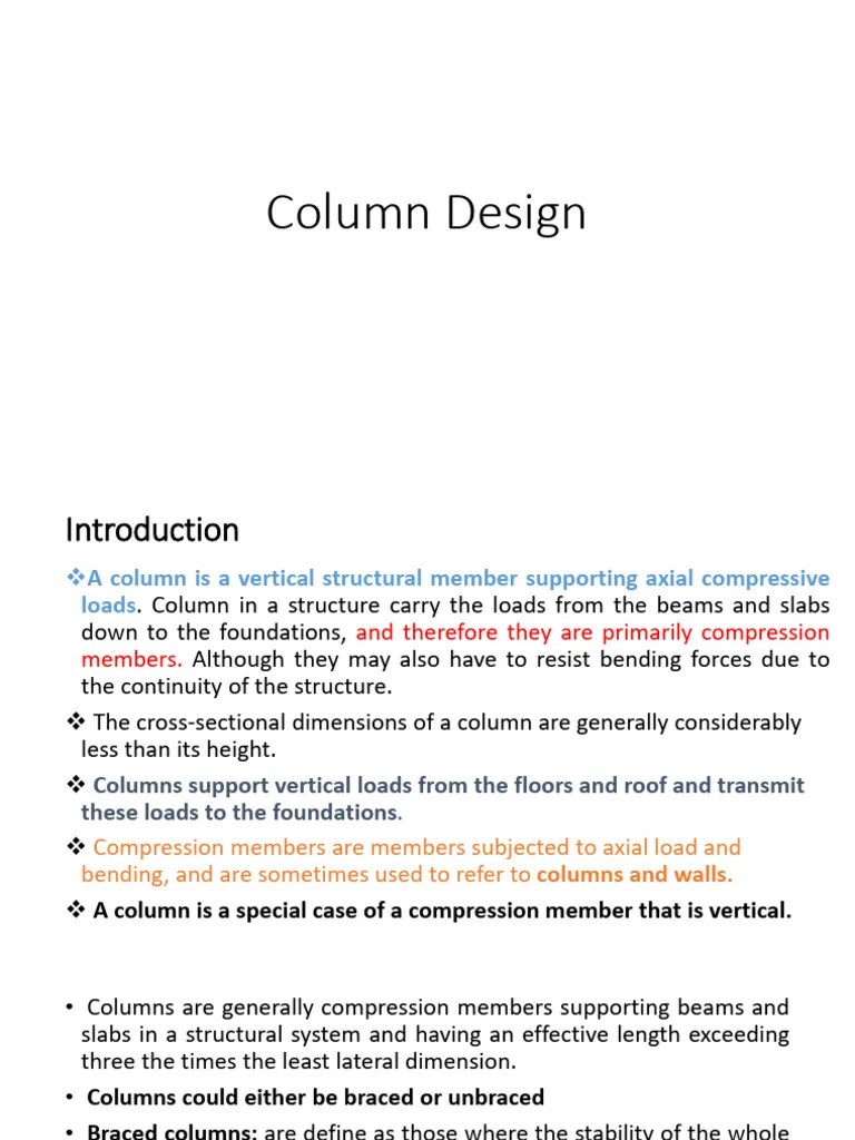 Column Design A | PDF | Column | Beam (Structure)