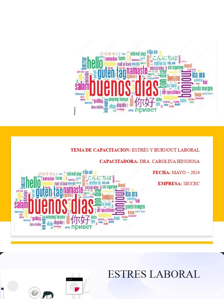 Estres Y Burnout Laboral | PDF | Estrés (biología) | Burnout Ocupacional