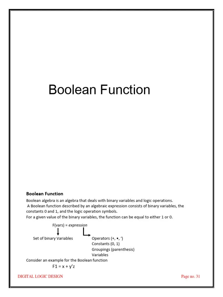 L7-Boolean-Function-and-Minimization | Download Free PDF | Boolean ...