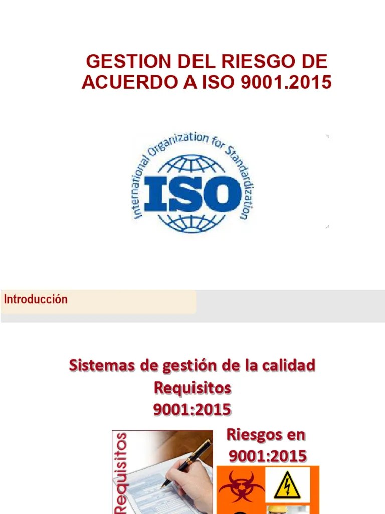 Curso Iso 9001-2015 Marina | PDF | Calidad (comercial) | Riesgo