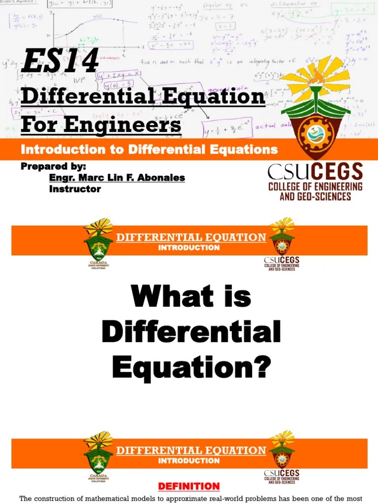 1. Introduction To Differential Equations | PDF | Equations | Ordinary Differential Equation