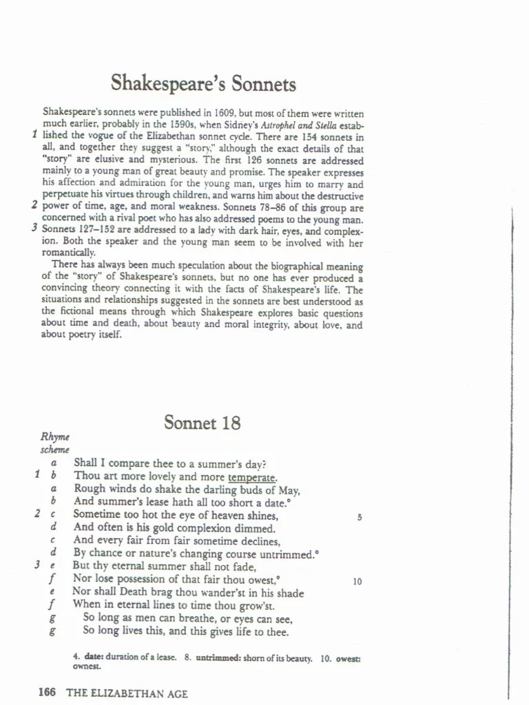 Shakespeare's Sonnets | PDF