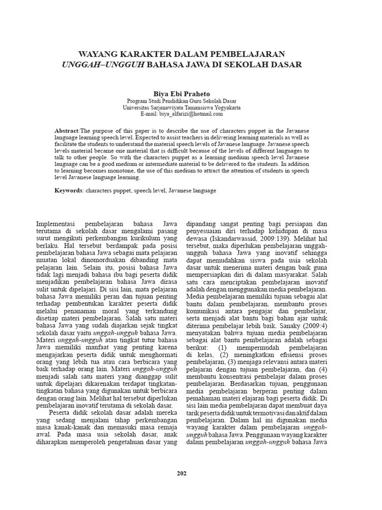 Wayang-karakter | PDF