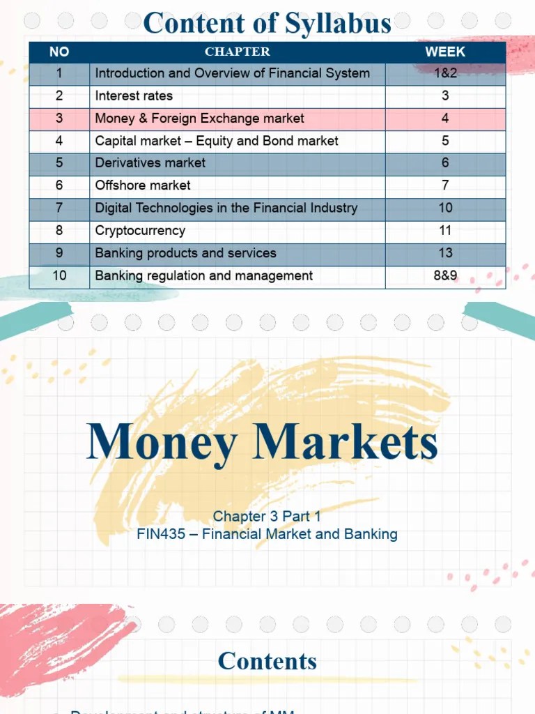 Chapter 3-part 1 (Money And Foreign Exchange Market) | Download Free ...