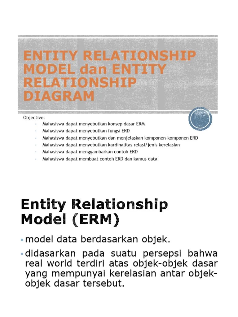 Entitiy Relationship Model Dan Entity Relationship Diagram (ERD) | PDF