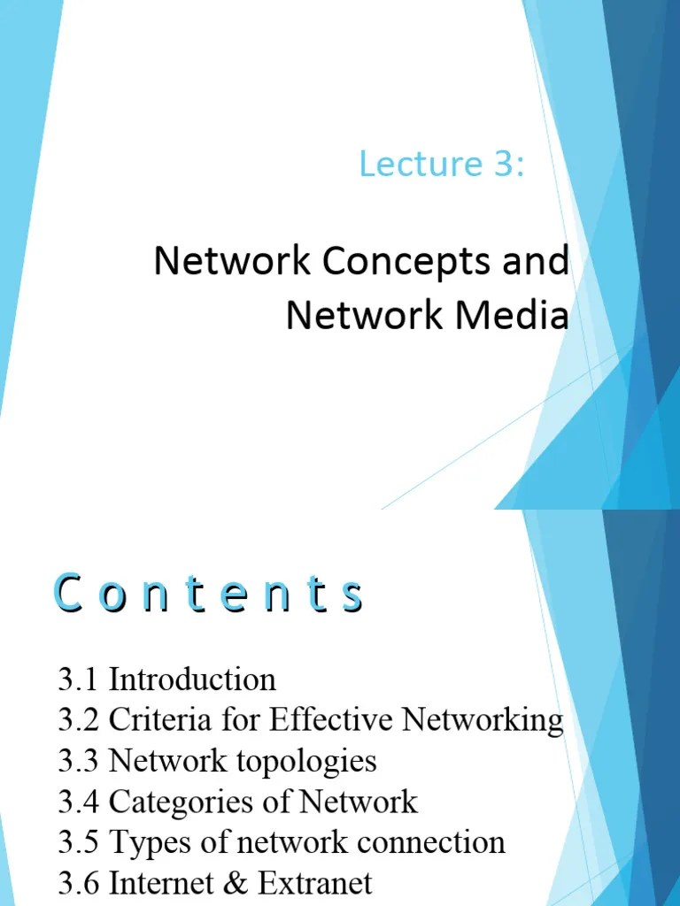 Lec 03 - Network Concepts And Network Media-Oct23 | PDF | Computer ...
