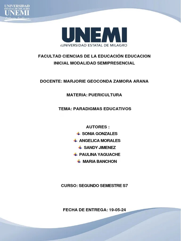 Paradigmas Educativos | PDF | Constructivismo (filosofía De La Educación) | Aprendizaje