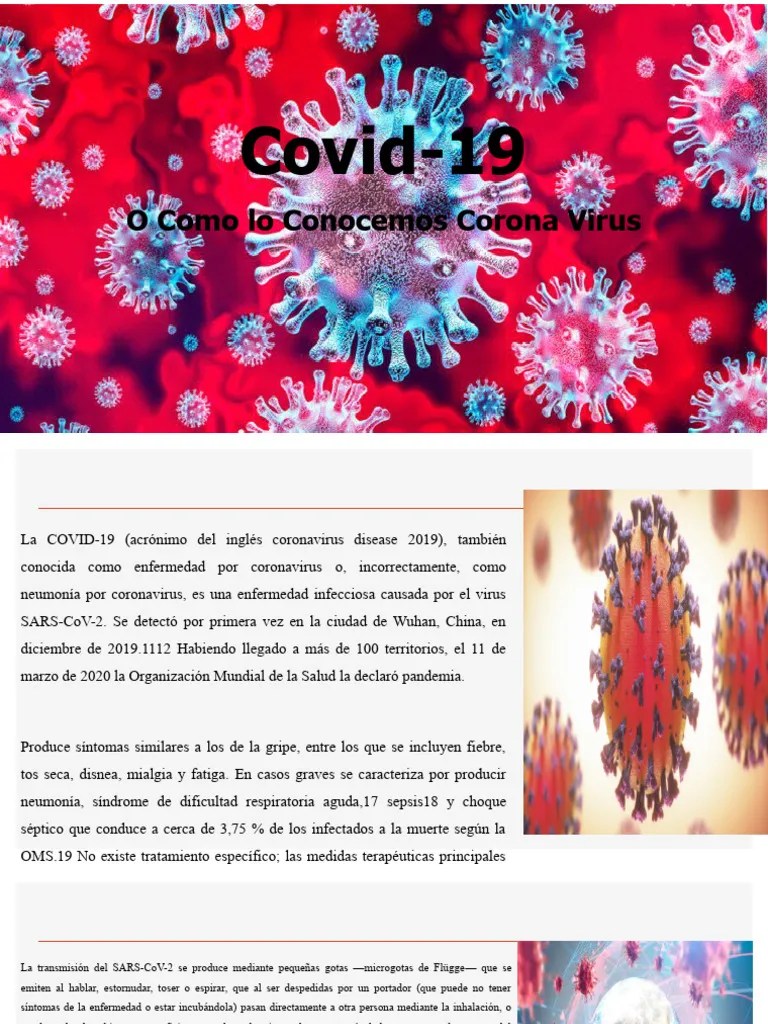 Covid 19 | PDF | Enfermedades Y Trastornos | Epidemiología