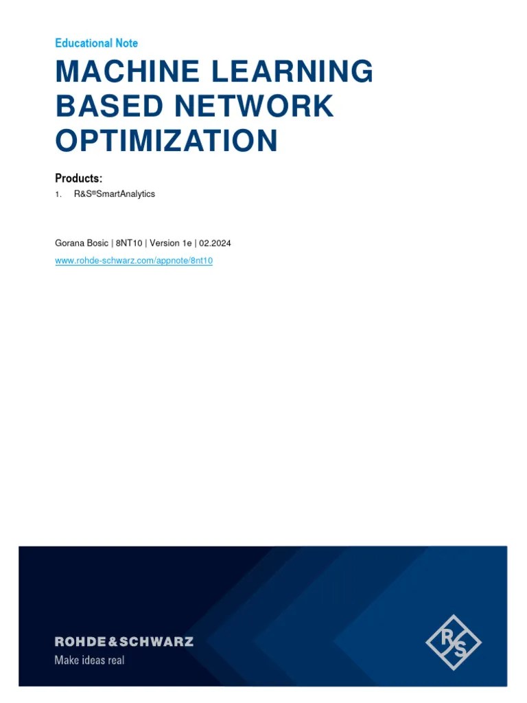 8NT10_e_EduNote_-_Machine_Learning_based_Network_Optimization | PDF ...