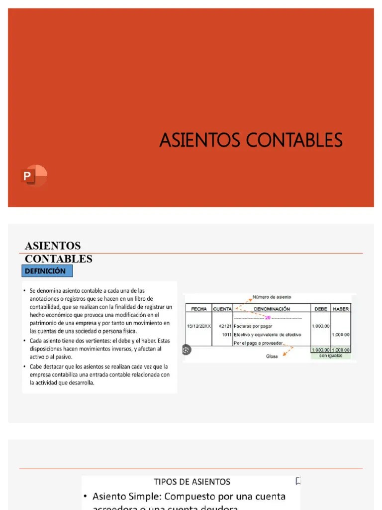 Asientos Contables | PDF