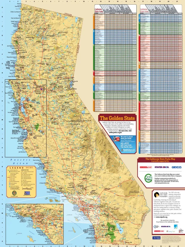 California Parks Map Overview PDF.