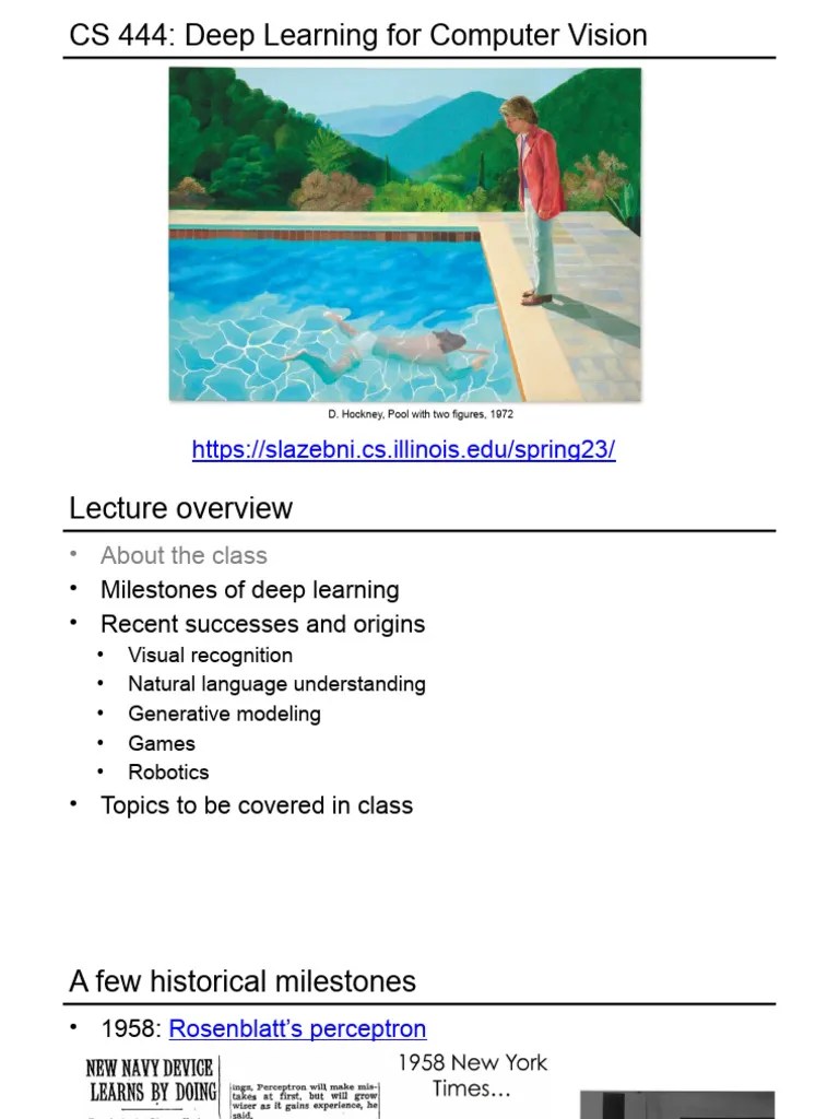 Lec01 Intro | PDF | Deep Learning | Artificial Neural Network