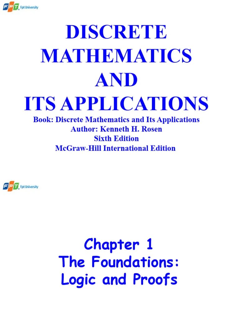 01 Introduction Chapter01 Propositional Logic | PDF | Logic | First ...