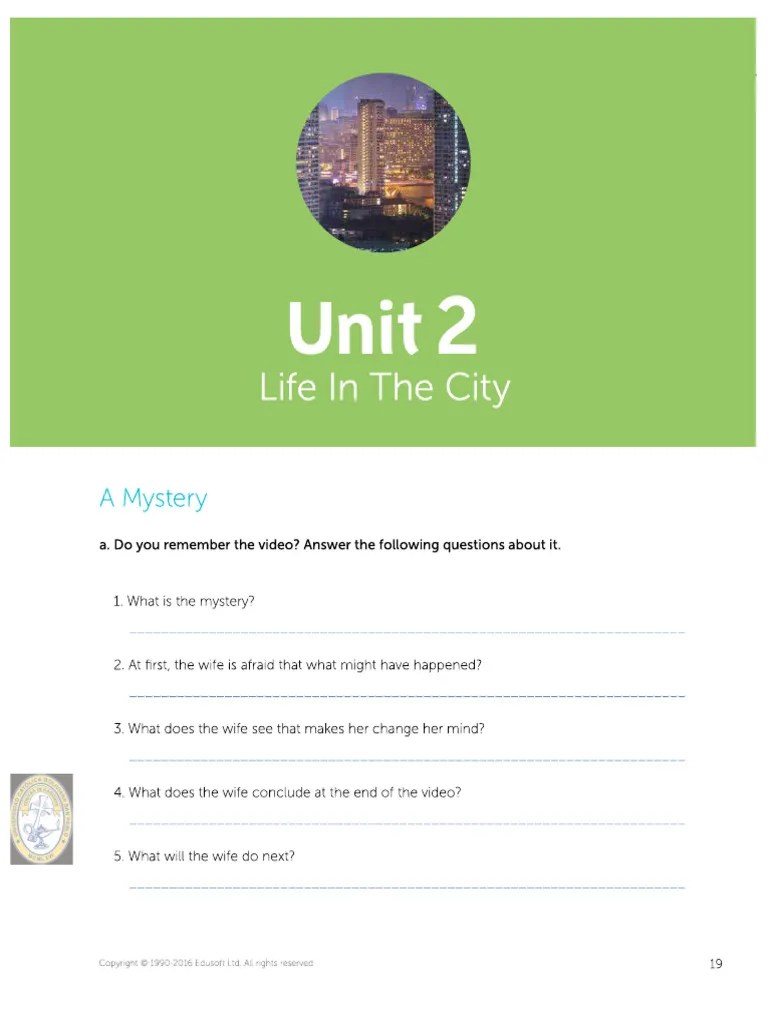 Workbook Listening Exercise Pdf