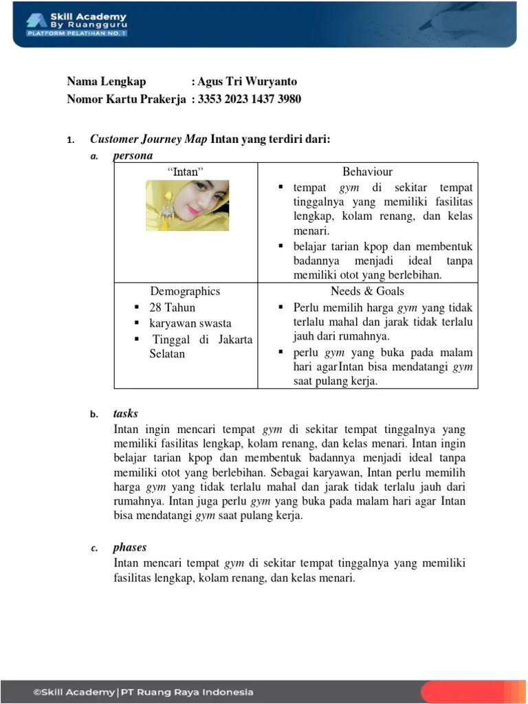 TPM 3 Customer Journey Map - Agus | PDF