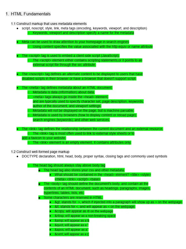 Coding Study Guide PDF | PDF | Computer File Formats | Information ...