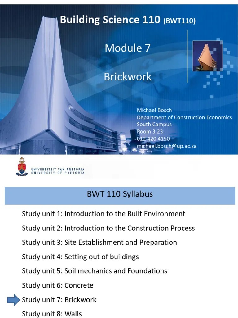 Ickwork - (BWT110 S1 2020 (8of9) ) | PDF