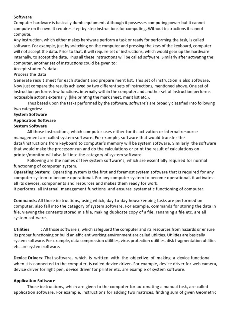 Computer Software | PDF | Operating System | Graphical User Interfaces