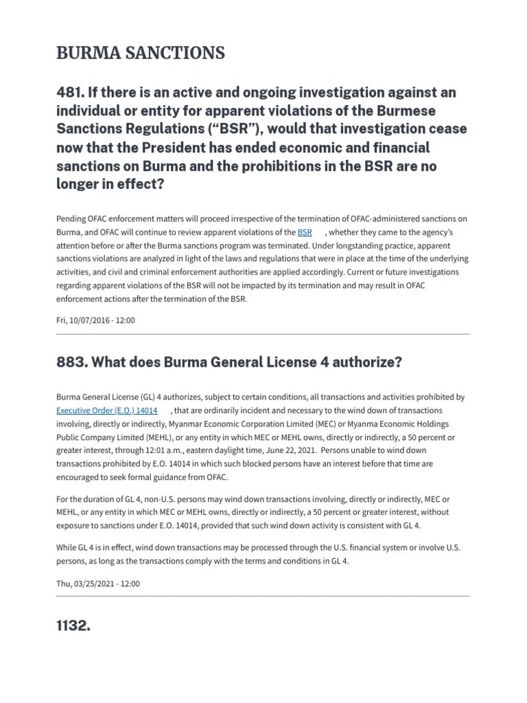 _ Office Of Foreign Assets Control | PDF | Office Of Foreign Assets ...