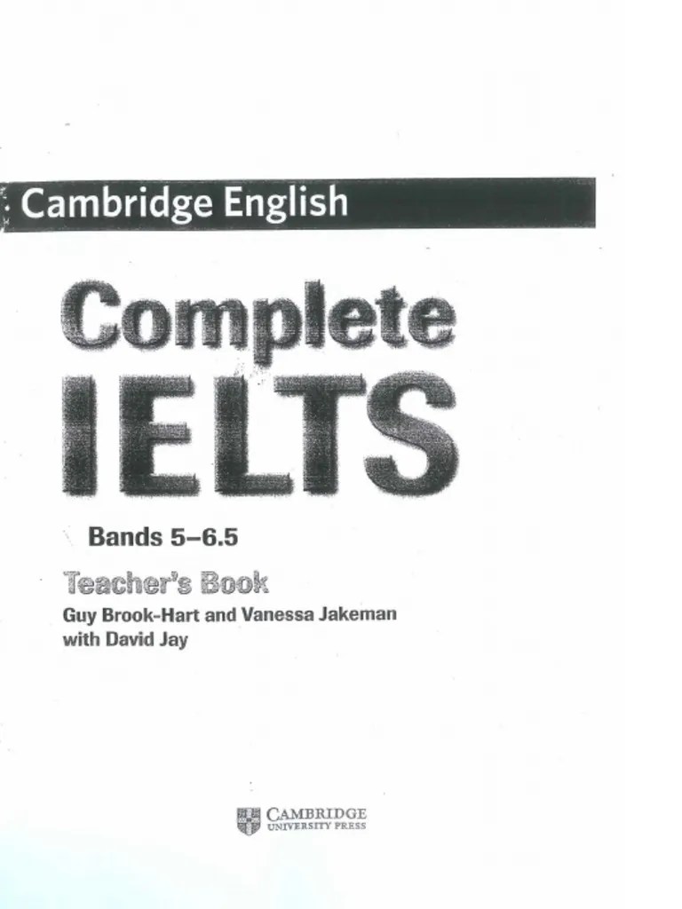 Complete IELTS Bands 5-6.5 Teacher's Book - 2012 | PDF