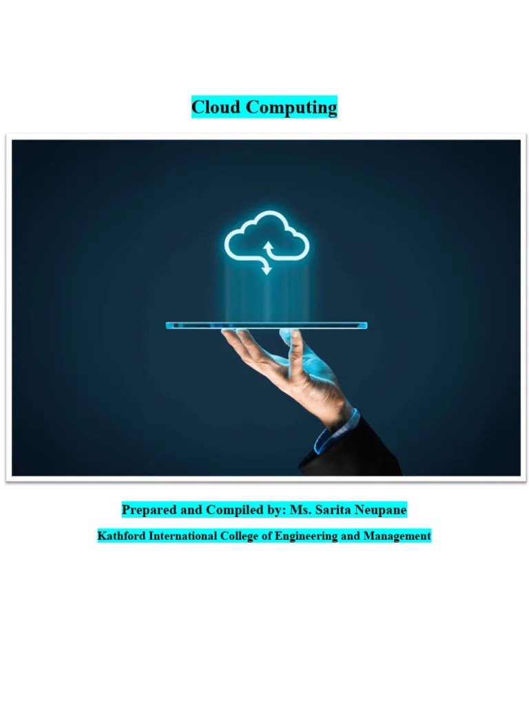 Unit 2-Cloud Computing Architecture | PDF | Cloud Computing | Software ...