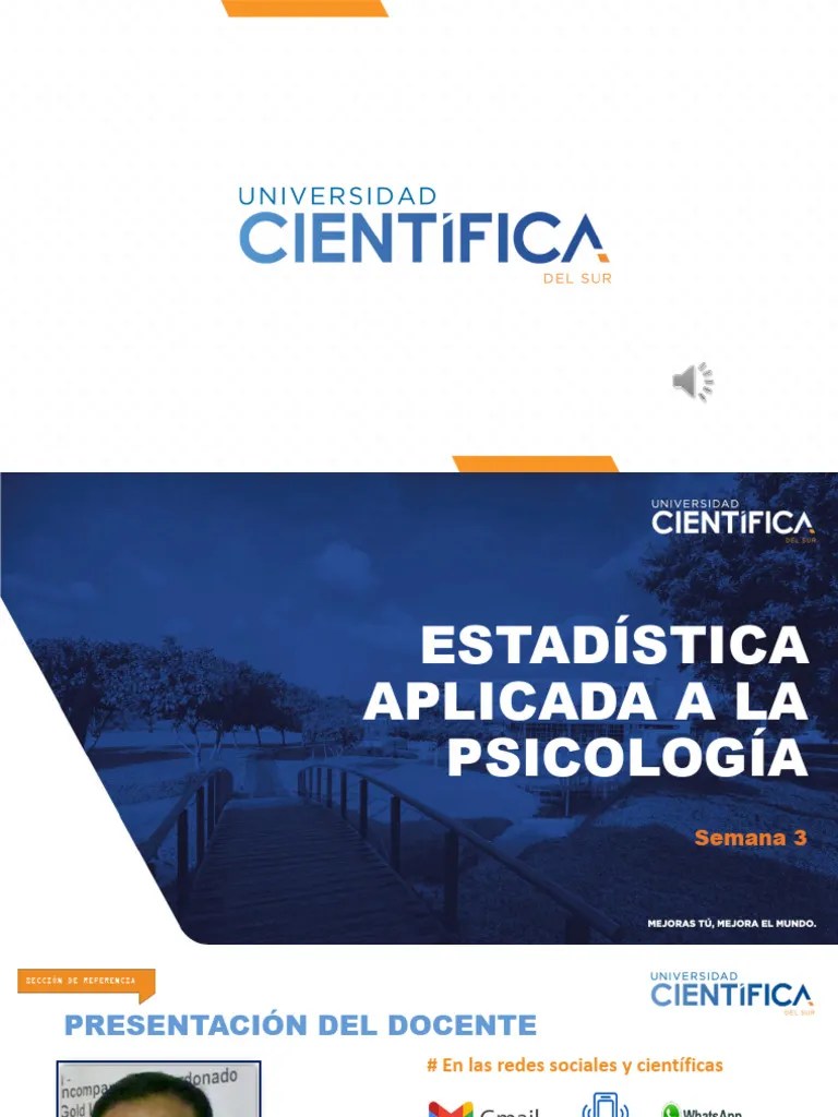 Semana 3 Estadística Aplicada A La Psicología Eguia UCSUR 2022-0 | PDF ...