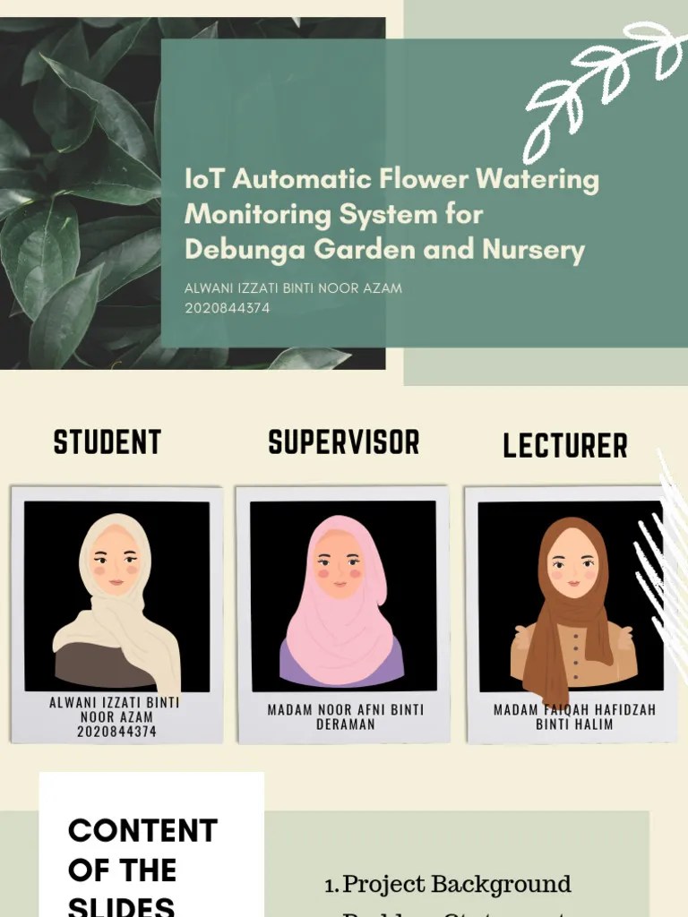 IoT Automatic Watering Monitoring System For Debunga Garden | PDF | Internet Of Things | Plant ...