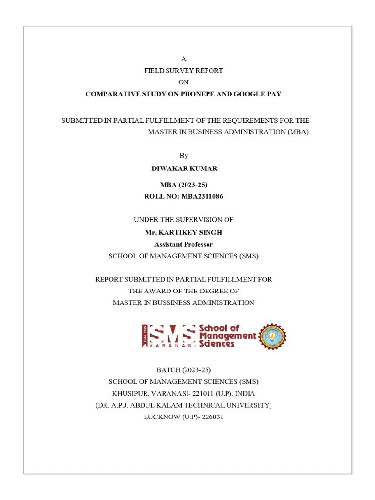 Diwakar Kumar Survey11 - Report - Final - Page-0001 | PDF