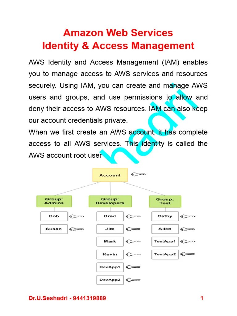 AWS - IAM Users | PDF | User (Computing) | Superuser