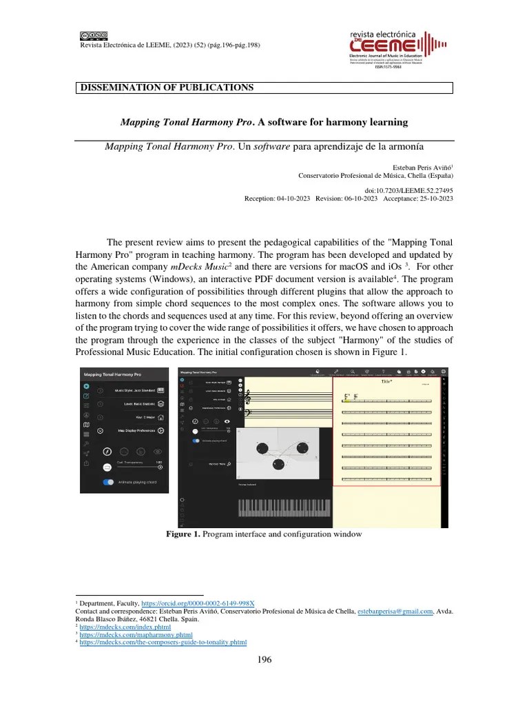 Mapping Tonal Harmony Pro Un Software Para Aprendi | PDF | Harmony ...