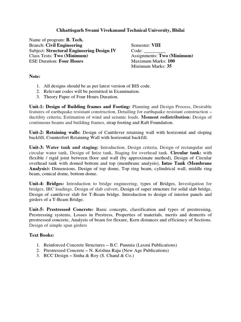 Btech 8th Sem Syllabus | PDF | Air Pollution | Fluid Dynamics