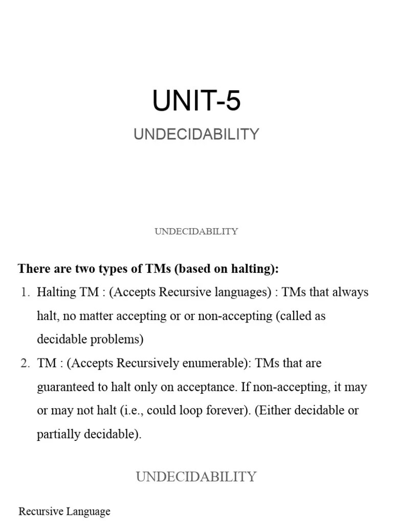 UNIT 5 TOC (1) | Download Free PDF | Time Complexity | Mathematics