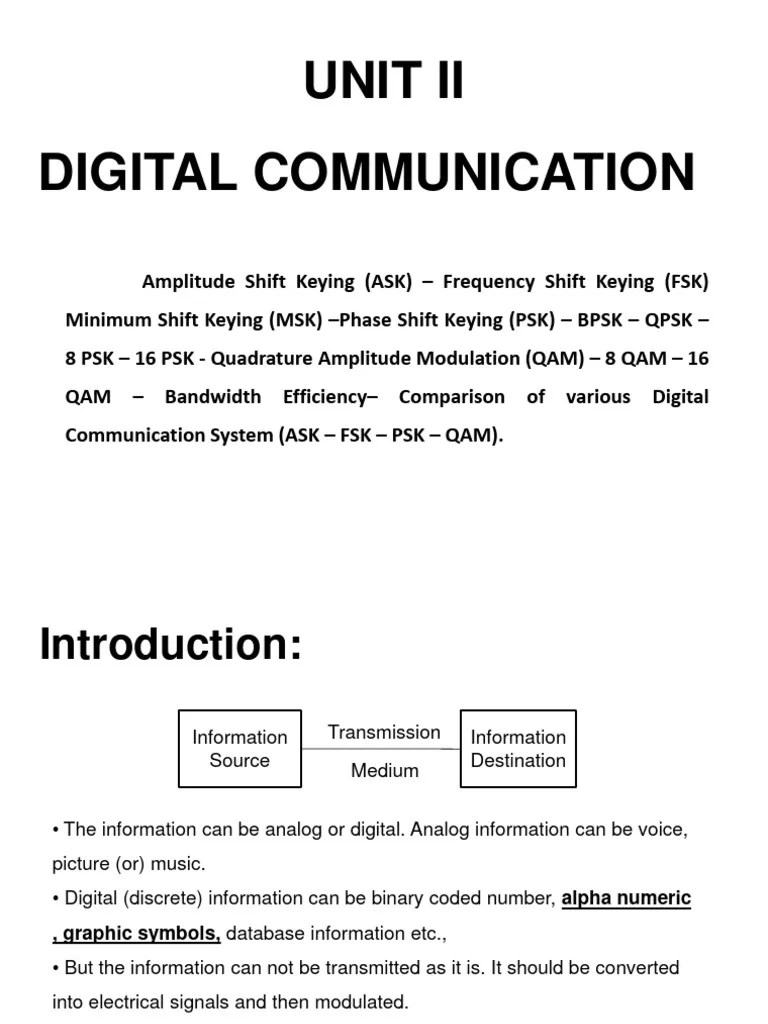 Digital Modulation Techniques | PDF | Modulation | Computer Engineering