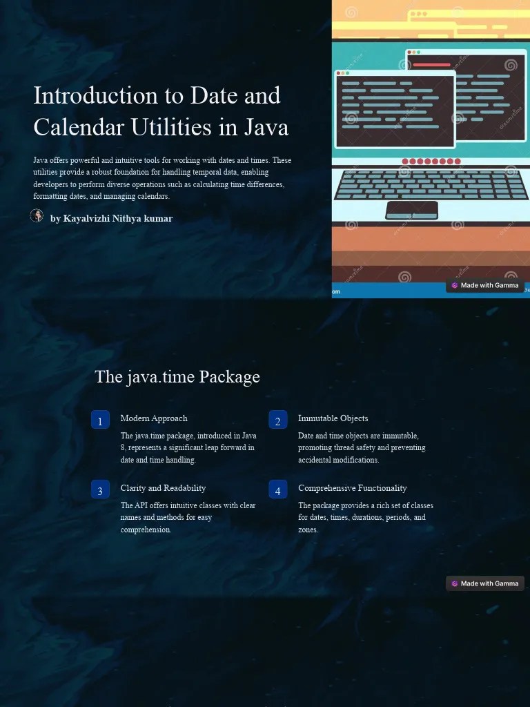 Introduction To Date And Calendar Utilities In Java | Download Free PDF ...