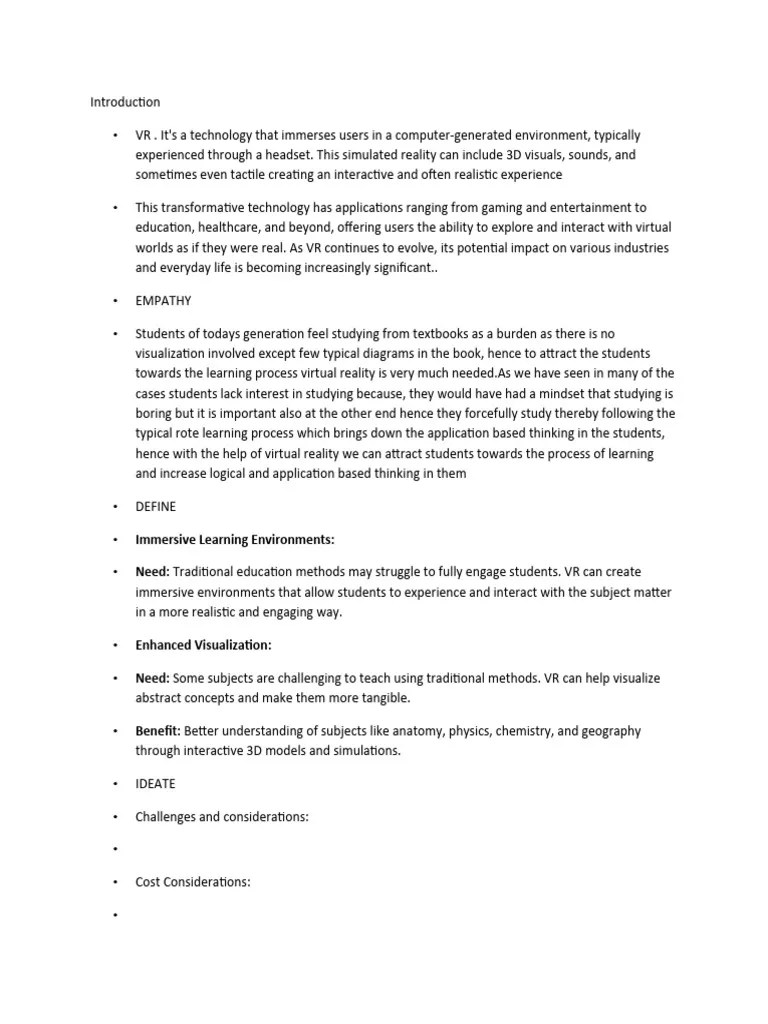 Idt Theory | PDF | Virtual Reality | Cognitive Science