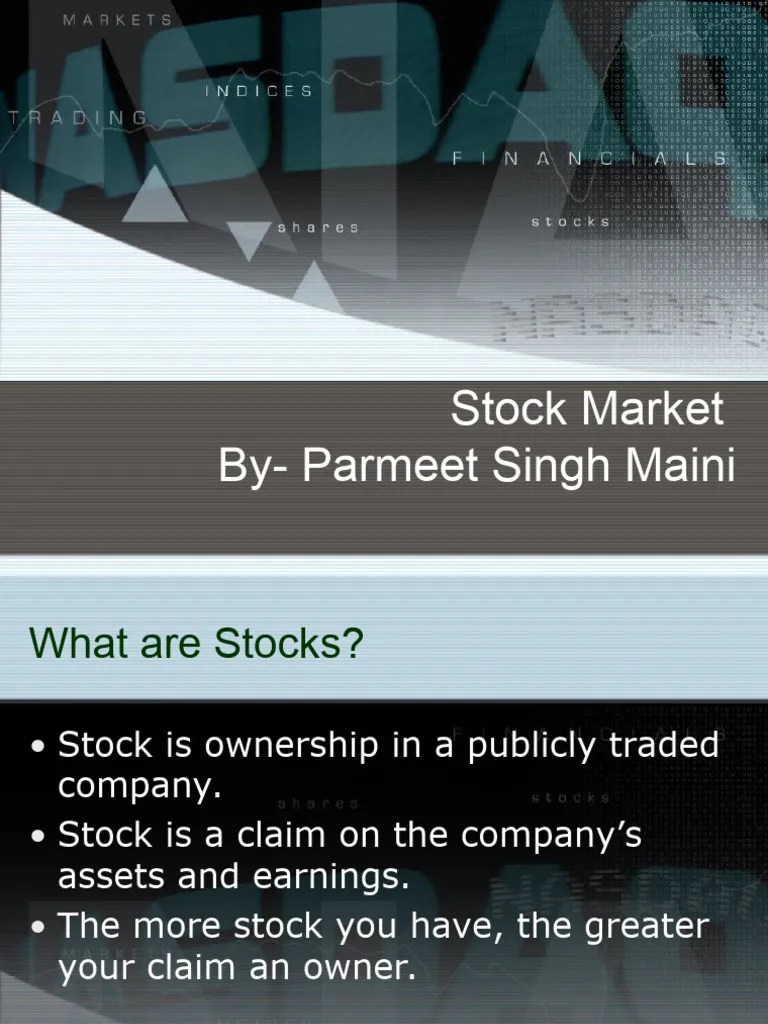 Stock Market Basics | PDF | Futures Contract | Stocks