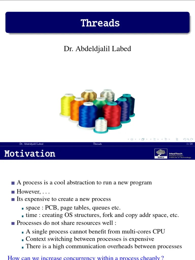 Threads | PDF | Process (Computing) | Thread (Computing)