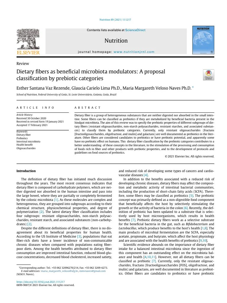 Dietary Fiber 00 | PDF | Dietary Fiber | Diet & Nutrition