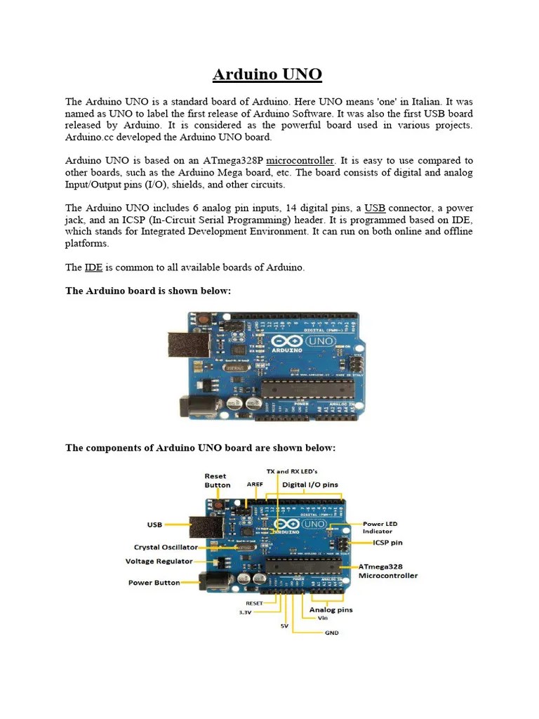 Arduino UNO (Introduction Part) | PDF | Arduino | Microcontroller