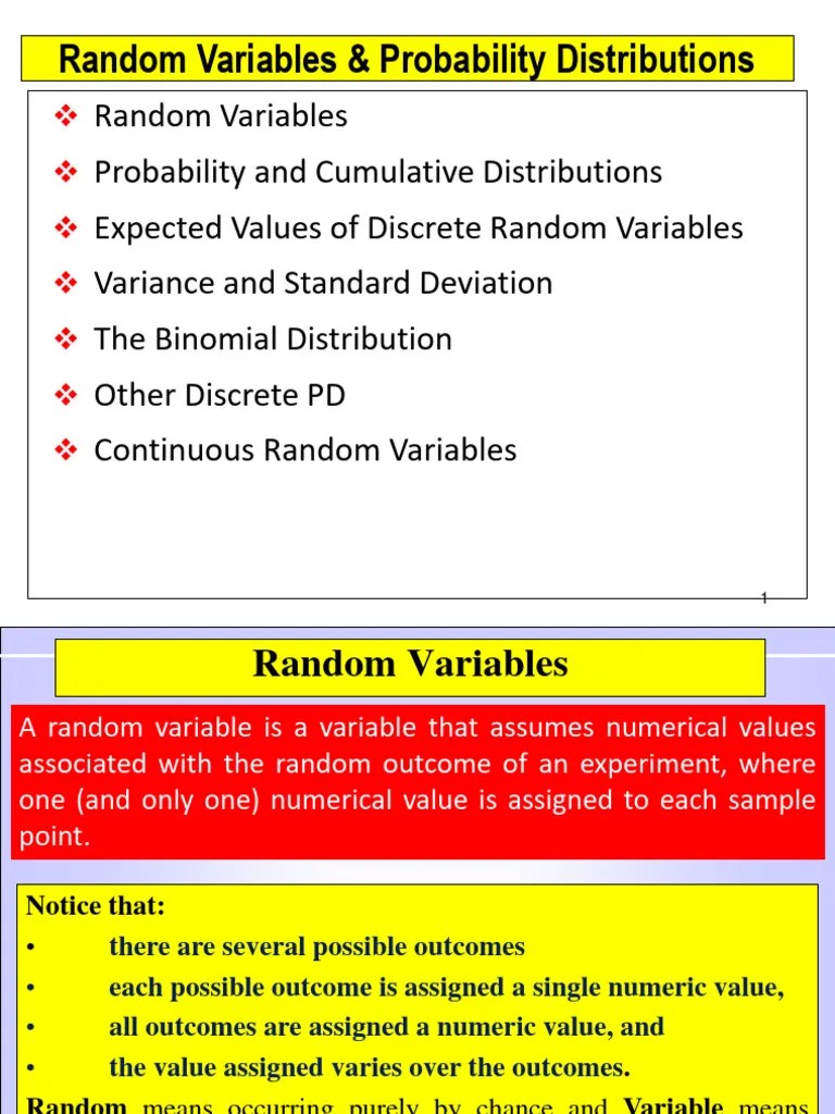 RV_1 | Download Free PDF | Probability Distribution | Expected Value