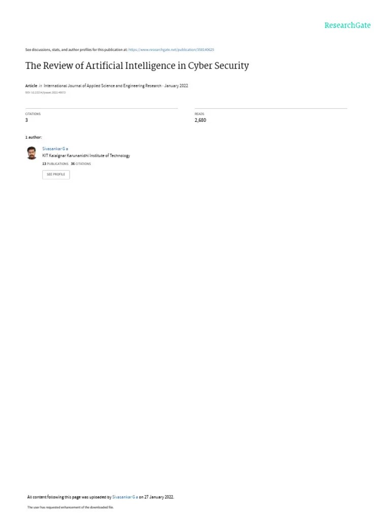 Artificial Intelligence Ai In Cybersecurity Pdf Computer Security - Abstract Background Collection - 4K Quality