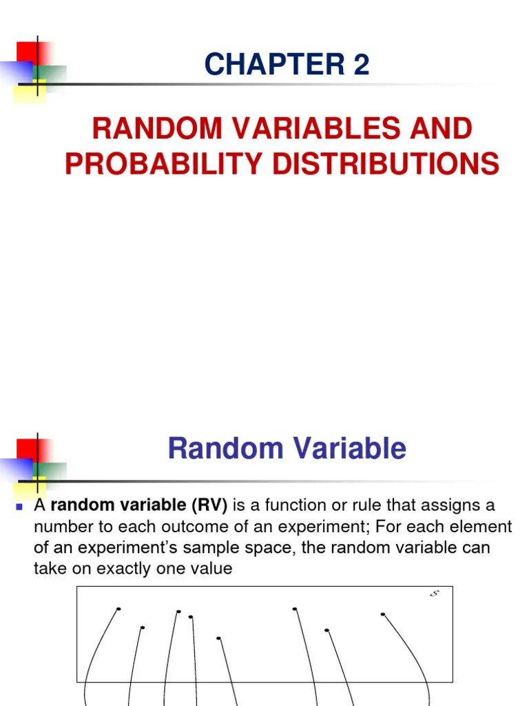CHAPTER 2. Random Variable | PDF | Probability Distribution | Random ...