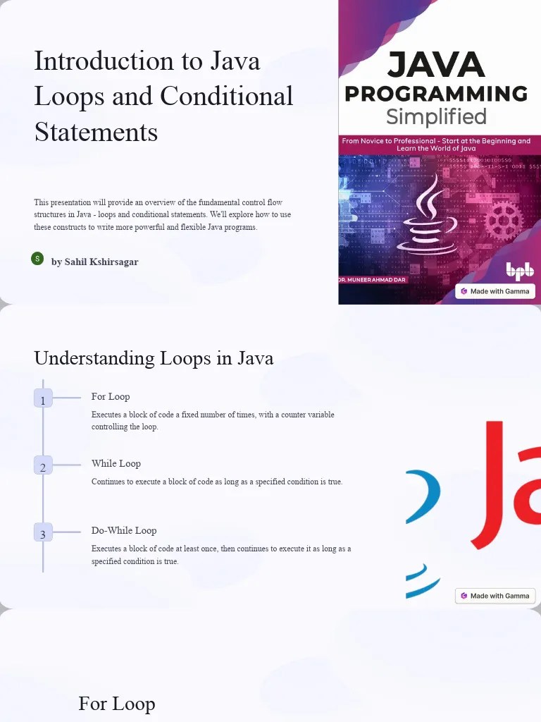 Introduction To Java Loops And Conditional Statements | PDF | Control ...