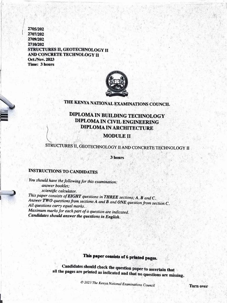 Structure, Geotech And Concrete Technology 1 | PDF | Geology