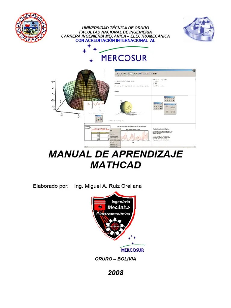 Manual De Aprendizaje MathCad I | PDF | Variable (Matemáticas) | Ecuaciones