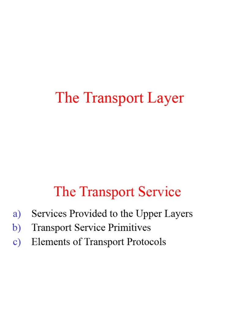 UNIT-III TransportLayer | PDF | Transmission Control Protocol ...