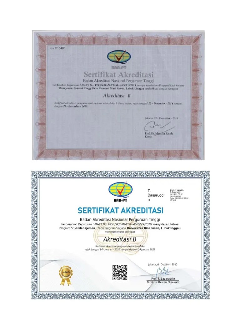 Akreditasi Program Studi | PDF